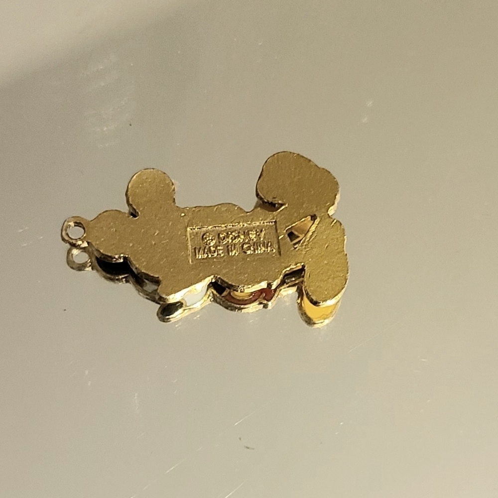 EUC Vtg Disney Mickey Mouse Enamel Pendant Charm - Picture 3 of 3